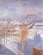 Albert Edelfelt, Paris in the Snow